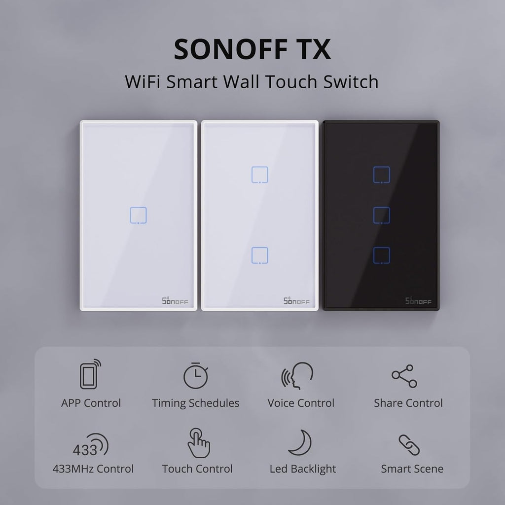 Interruptor Inteligente Sonoff T2