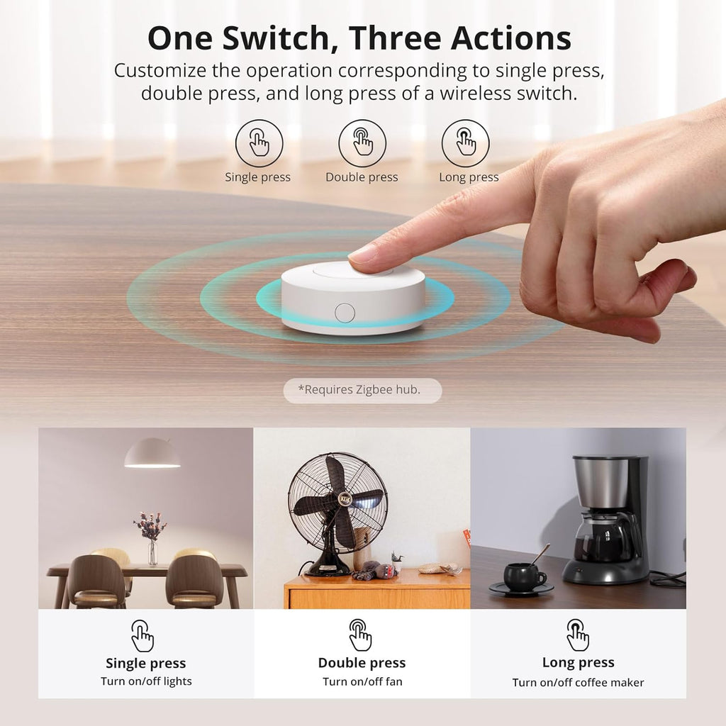 Botón inalámbrico SONOFF Zigbee SNZB-01P