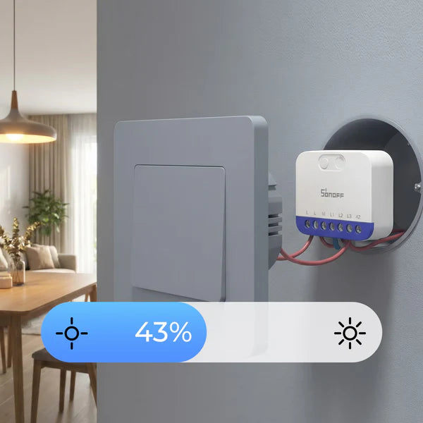 Interruptor Dimmer WiFi SONOFF MINI-DIM Matter | Atenuador Inteligente