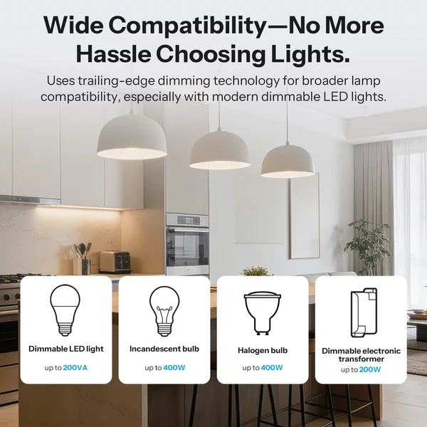 Interruptor Dimmer WiFi SONOFF MINI-DIM Matter | Atenuador Inteligente
