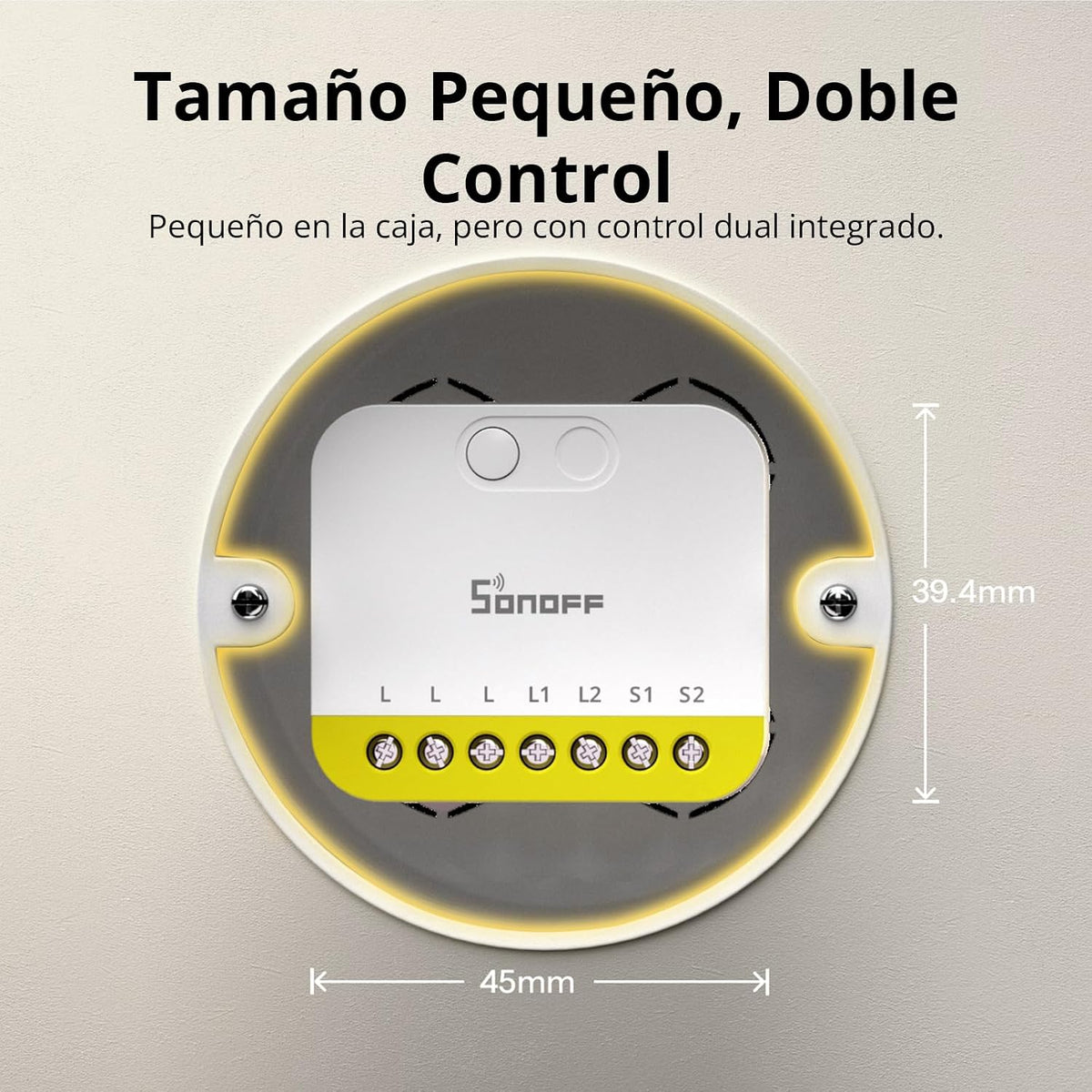 Interruptor Inteligente Zigbee SONOFF MINI DUO-L de 2 Canales | MINI-ZB2GS-L