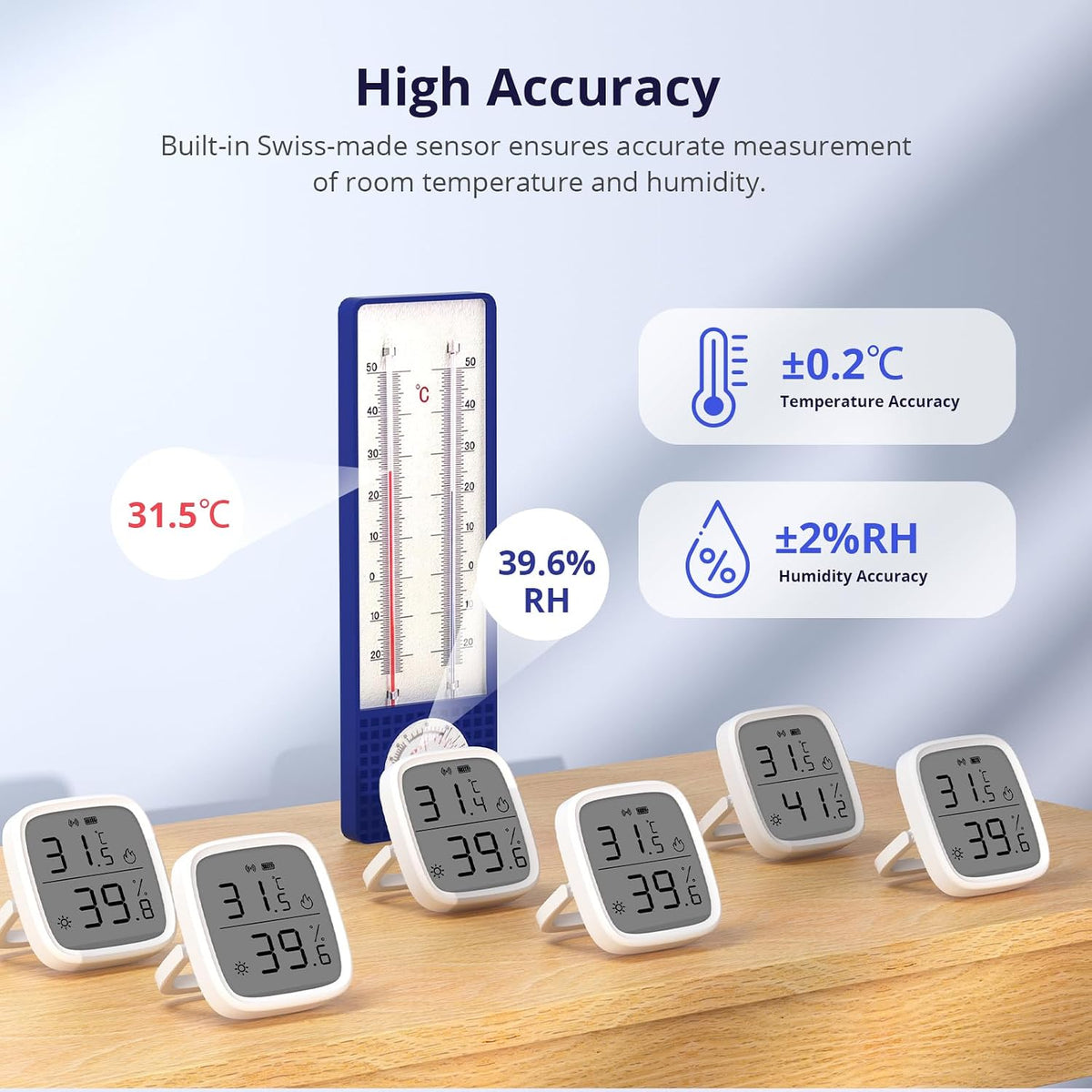 Sensor de temperatura y humedad Zigbee Sonoff SNZB-02D