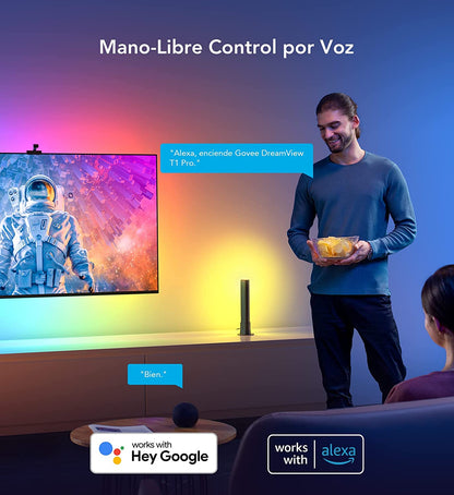 Govee Dreamview T1 Pro Tira Led Tv + Cámara + Barras De Luz